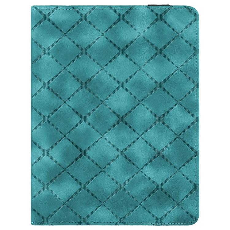 For Samsung Galaxy Tab S6 Lite 2024 Rhombus Embossed Leather Smart Tablet Case