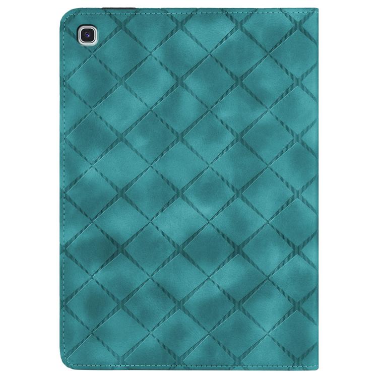 For Samsung Galaxy Tab S6 Lite 2024 Rhombus Embossed Leather Smart Tablet Case