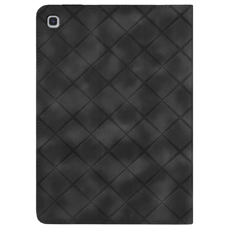 For Samsung Galaxy Tab S6 Lite 2024 Rhombus Embossed Leather Smart Tablet Case