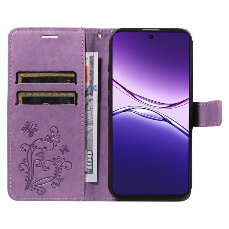 For OPPO A5 Pro 5G Global 3D Butterfly Embossed Pattern Flip Leather Phone Case