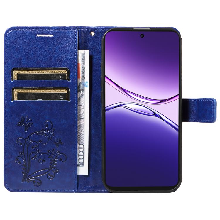 For OPPO A5 Pro 5G Global 3D Butterfly Embossed Pattern Flip Leather Phone Case