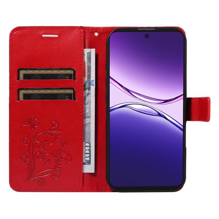 For OPPO A5 Pro 5G Global 3D Butterfly Embossed Pattern Flip Leather Phone Case
