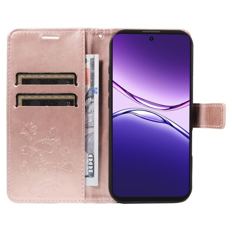 For OPPO A5 Pro 5G Global 3D Butterfly Embossed Pattern Flip Leather Phone Case