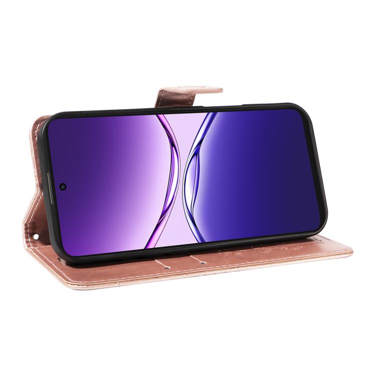 For OPPO A5 Pro 5G Global 3D Butterfly Embossed Pattern Flip Leather Phone Case
