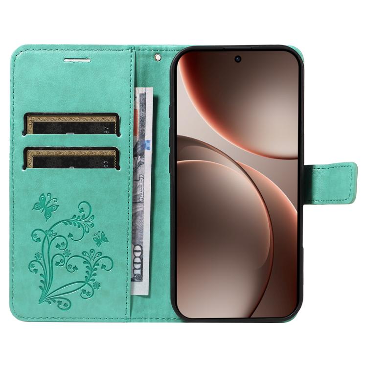 For OPPO Find X9 Pro 3D Butterfly Embossed Pattern Flip Leather Phone Case