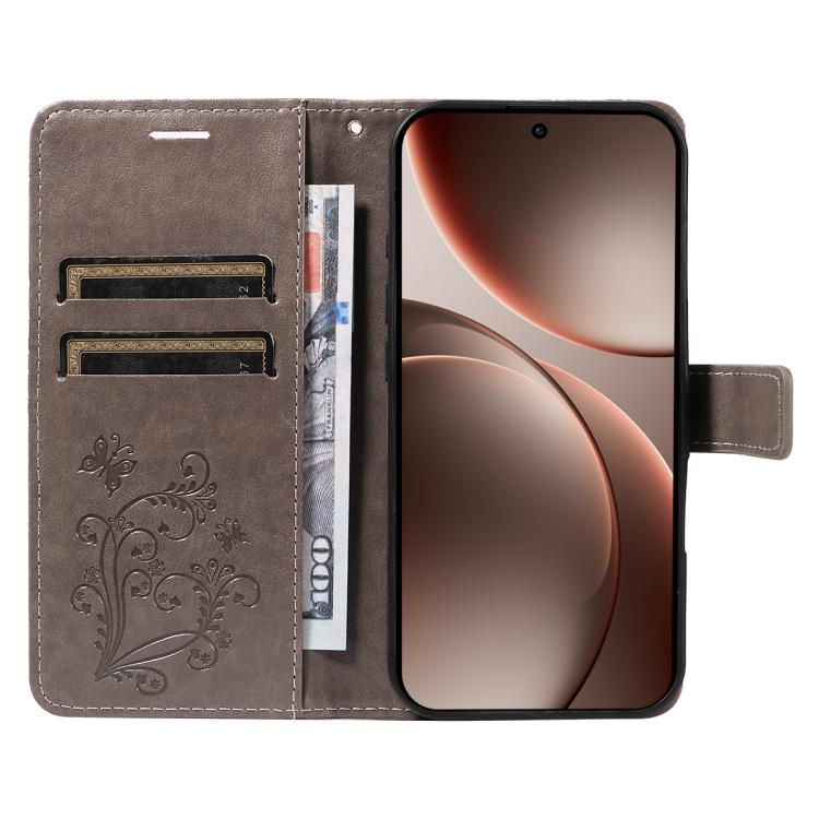 For OPPO Find X9 Pro 3D Butterfly Embossed Pattern Flip Leather Phone Case