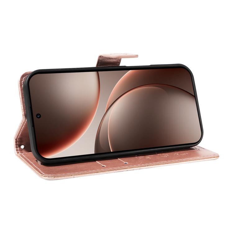 For OPPO Find X9 Pro 3D Butterfly Embossed Pattern Flip Leather Phone Case
