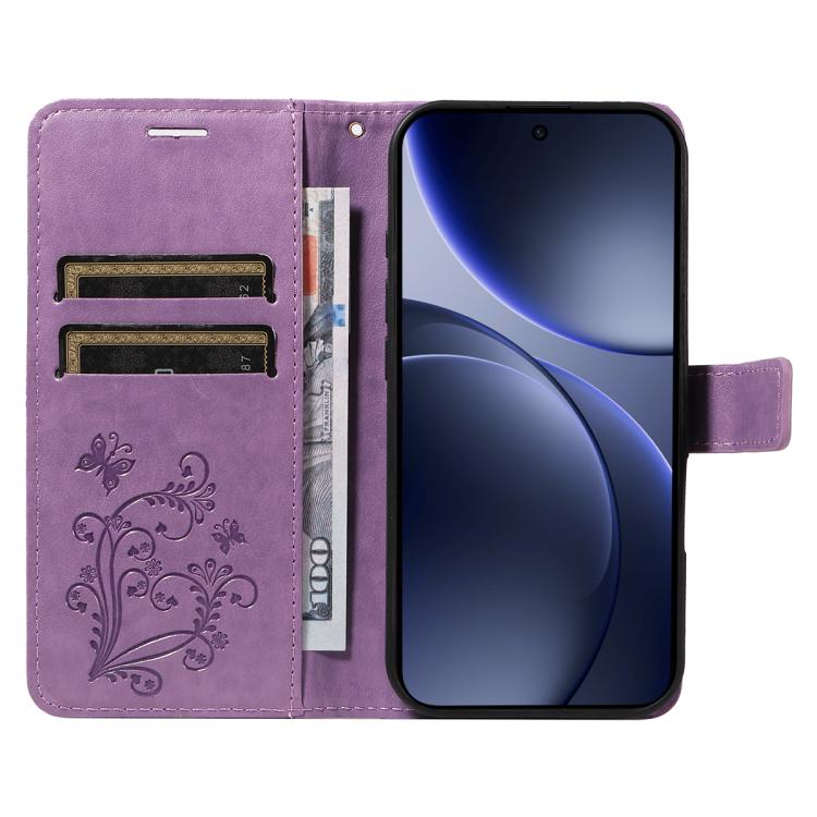 For OPPO Find X9 3D Butterfly Embossed Pattern Flip Leather Phone Case