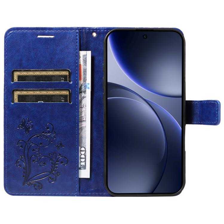 For OPPO Find X9 3D Butterfly Embossed Pattern Flip Leather Phone Case