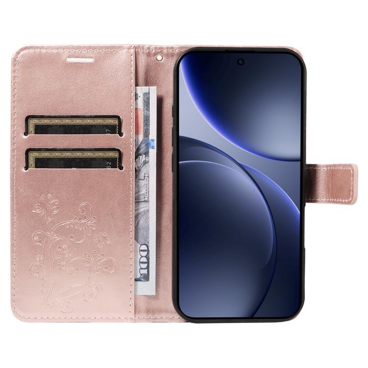For OPPO Find X9 3D Butterfly Embossed Pattern Flip Leather Phone Case