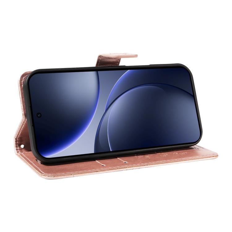 For OPPO Find X9 3D Butterfly Embossed Pattern Flip Leather Phone Case