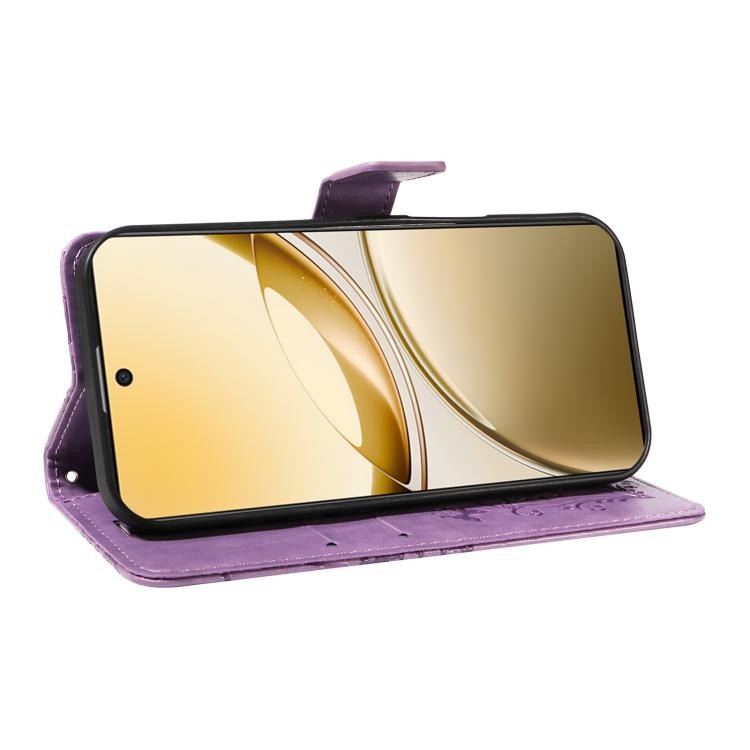 For vivo V50 5G Global 3D Butterfly Embossed Pattern Flip Leather Phone Case