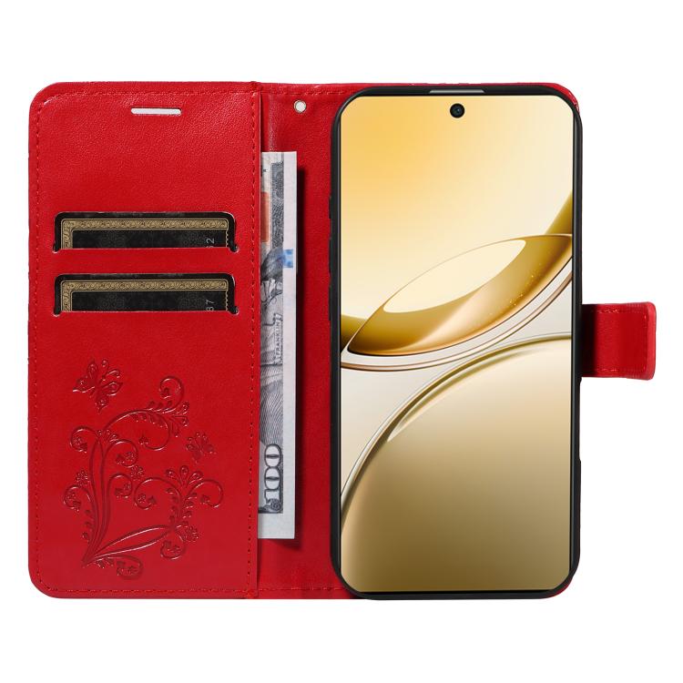 For vivo V50 5G Global 3D Butterfly Embossed Pattern Flip Leather Phone Case