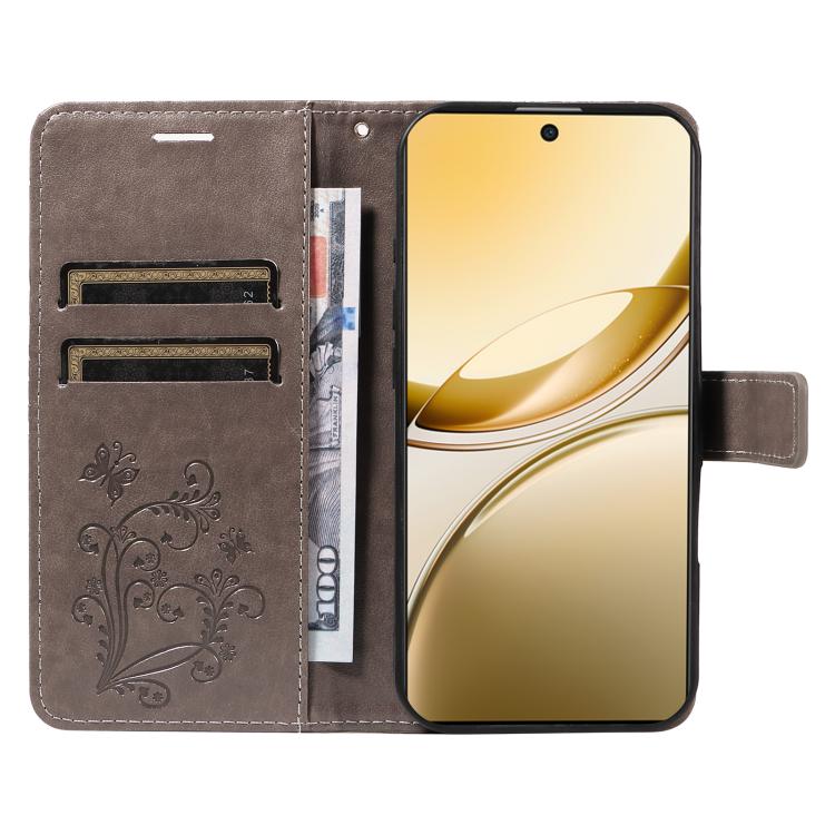 For vivo V50 5G Global 3D Butterfly Embossed Pattern Flip Leather Phone Case