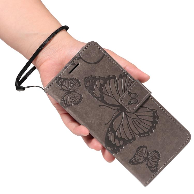 For vivo V50 5G Global 3D Butterfly Embossed Pattern Flip Leather Phone Case