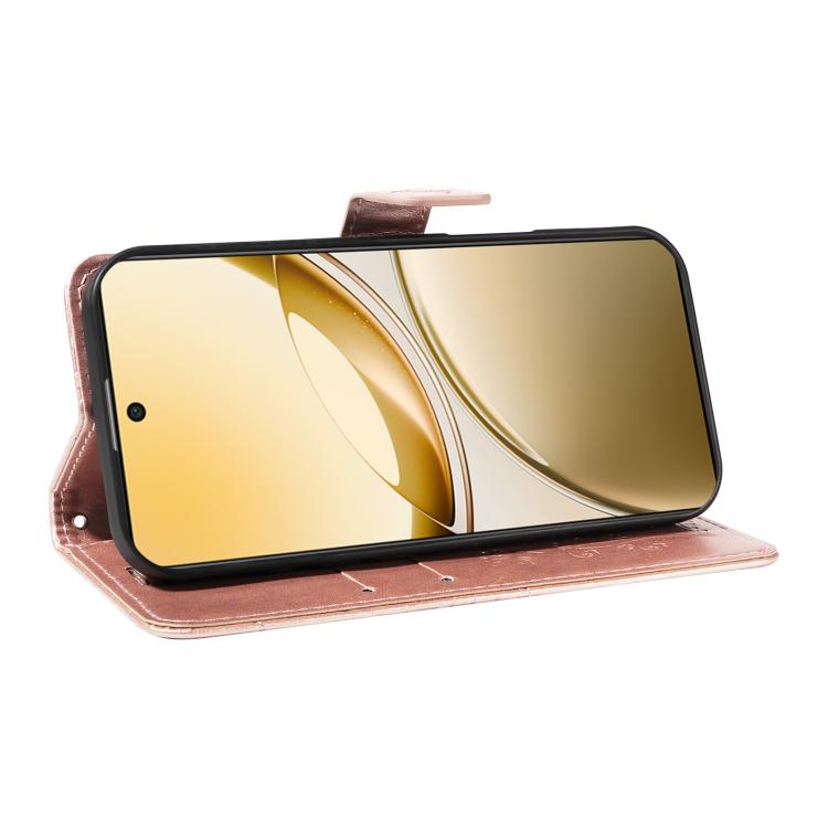 For vivo V50 5G Global 3D Butterfly Embossed Pattern Flip Leather Phone Case