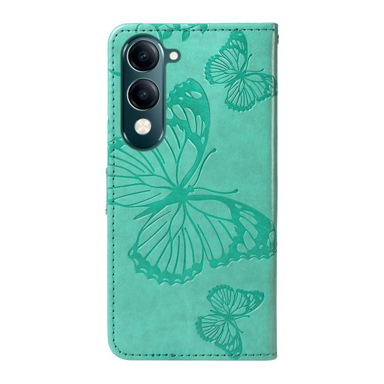 For vivo Y29S 5G / Y04 3D Butterfly Embossed Pattern Flip Leather Phone Case