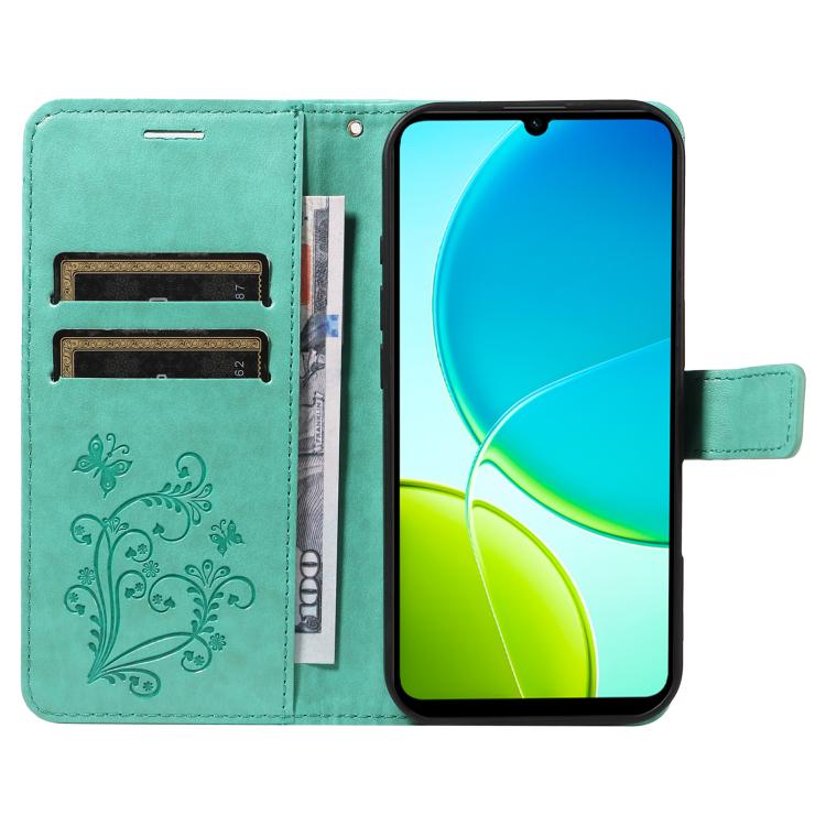 For vivo Y29S 5G / Y04 3D Butterfly Embossed Pattern Flip Leather Phone Case