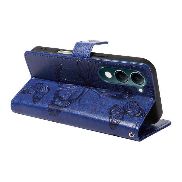 For vivo Y29S 5G / Y04 3D Butterfly Embossed Pattern Flip Leather Phone Case