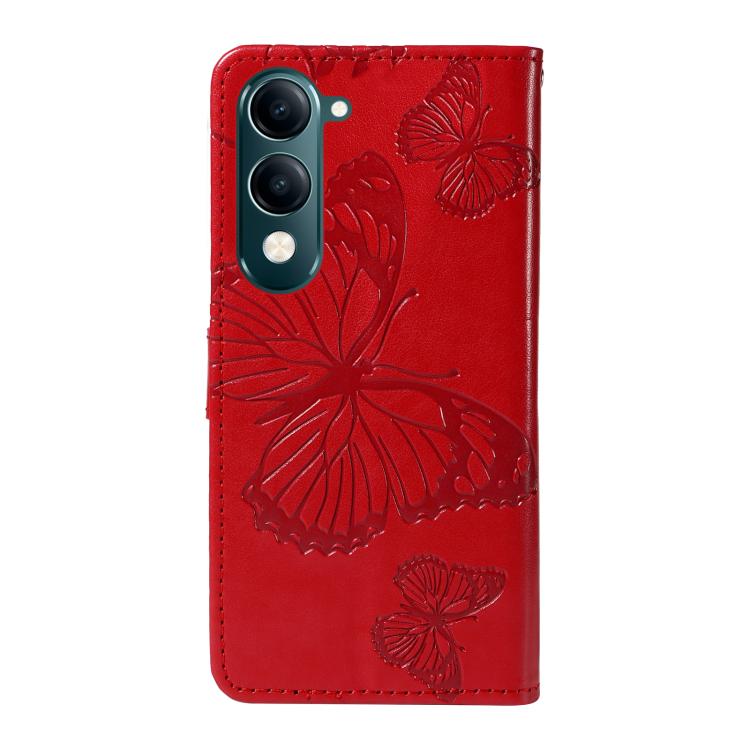 For vivo Y29S 5G / Y04 3D Butterfly Embossed Pattern Flip Leather Phone Case