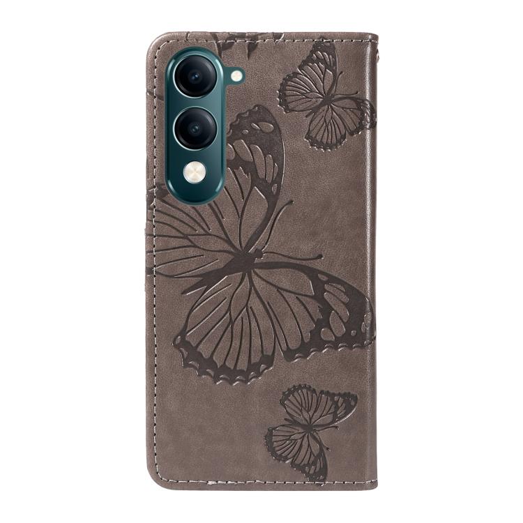 For vivo Y29S 5G / Y04 3D Butterfly Embossed Pattern Flip Leather Phone Case