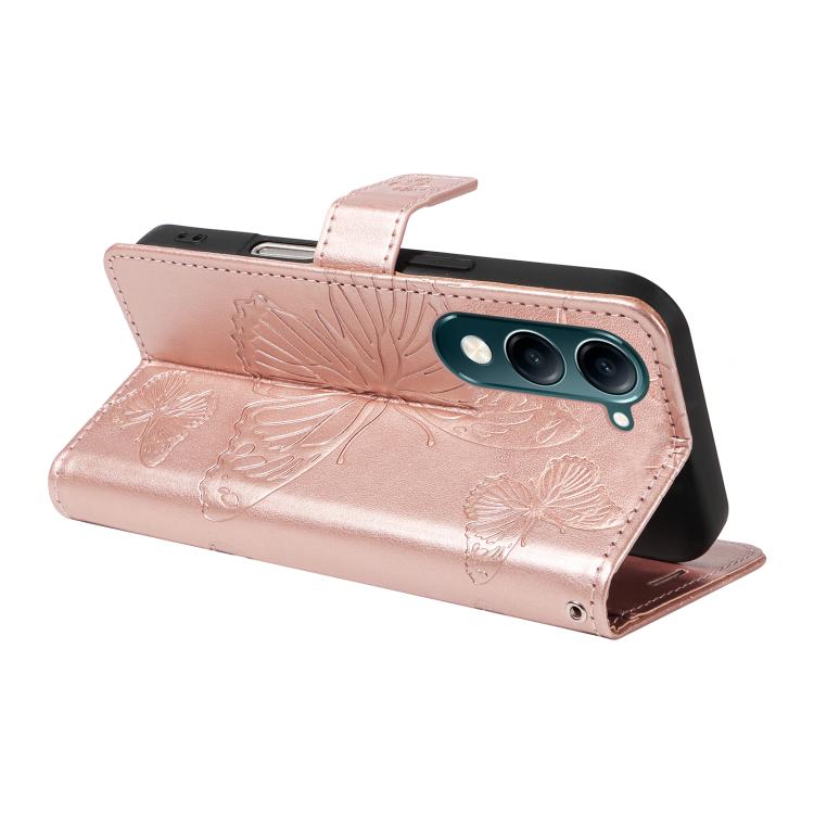 For vivo Y29S 5G / Y04 3D Butterfly Embossed Pattern Flip Leather Phone Case