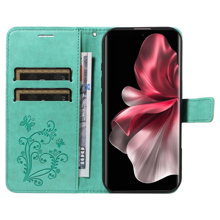 For vivo V30E / V40 Lite Global 3D Butterfly Embossed Pattern Flip Leather Phone Case