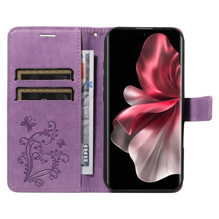 For vivo V30E / V40 Lite Global 3D Butterfly Embossed Pattern Flip Leather Phone Case