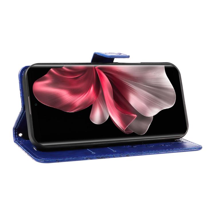 For vivo V30E / V40 Lite Global 3D Butterfly Embossed Pattern Flip Leather Phone Case