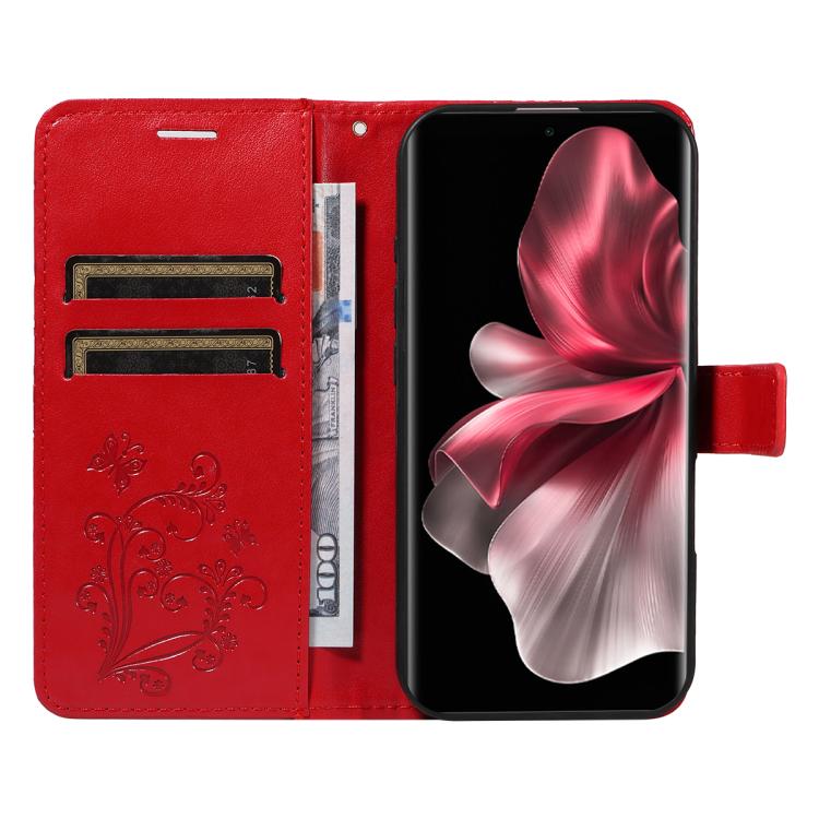 For vivo V30E / V40 Lite Global 3D Butterfly Embossed Pattern Flip Leather Phone Case