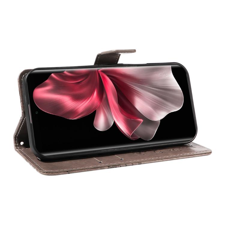 For vivo V30E / V40 Lite Global 3D Butterfly Embossed Pattern Flip Leather Phone Case