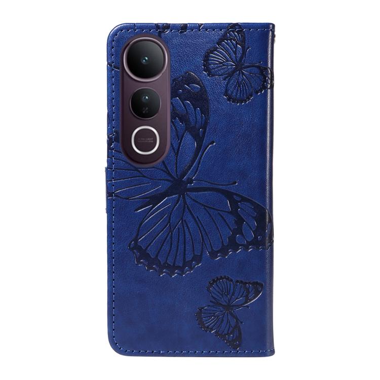 For vivo V50 Lite 5G Global 3D Butterfly Embossed Pattern Flip Leather Phone Case