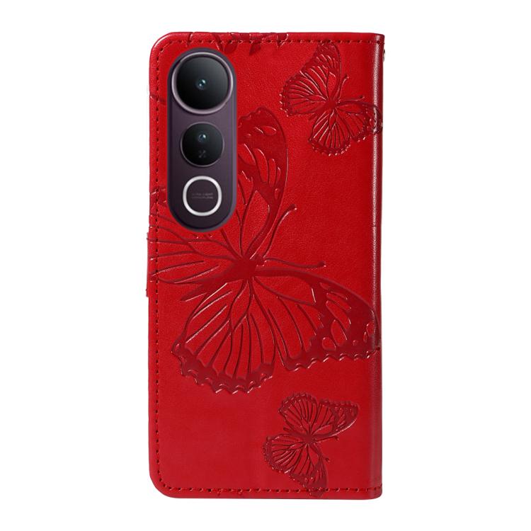 For vivo V50 Lite 5G Global 3D Butterfly Embossed Pattern Flip Leather Phone Case