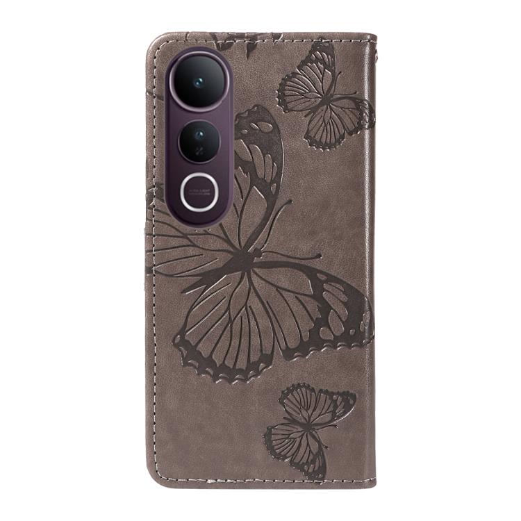 For vivo V50 Lite 5G Global 3D Butterfly Embossed Pattern Flip Leather Phone Case