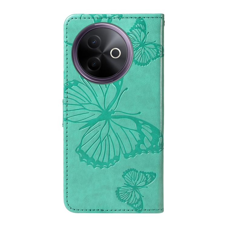 For vivo Y39 5G Global 3D Butterfly Embossed Pattern Flip Leather Phone Case