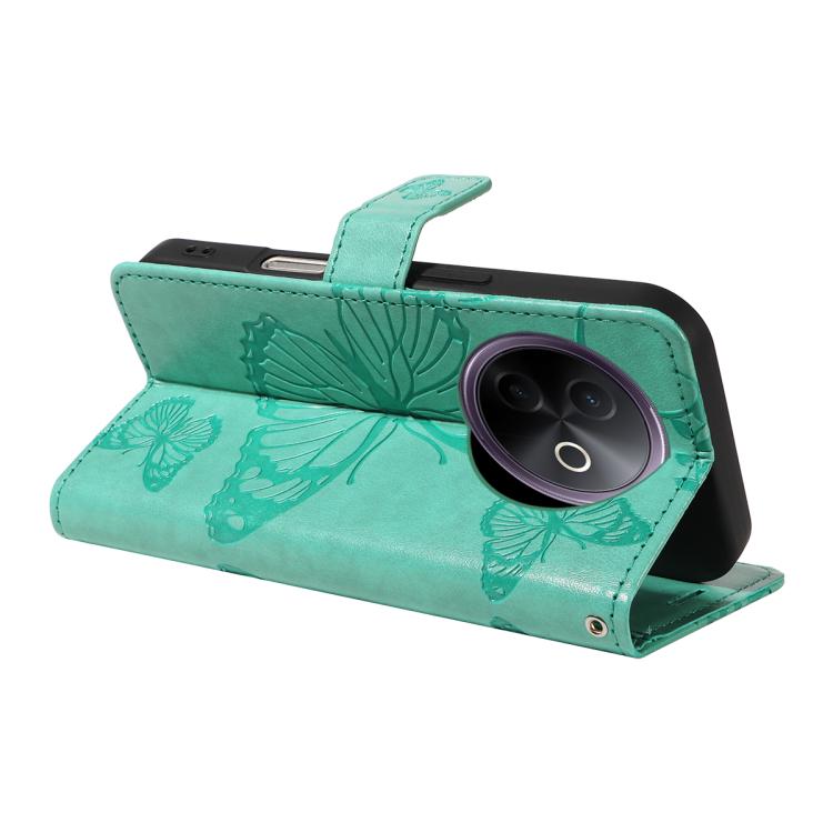 For vivo Y39 5G Global 3D Butterfly Embossed Pattern Flip Leather Phone Case