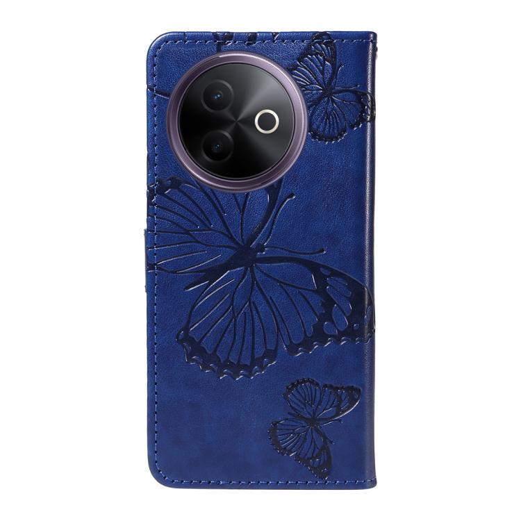 For vivo Y39 5G Global 3D Butterfly Embossed Pattern Flip Leather Phone Case