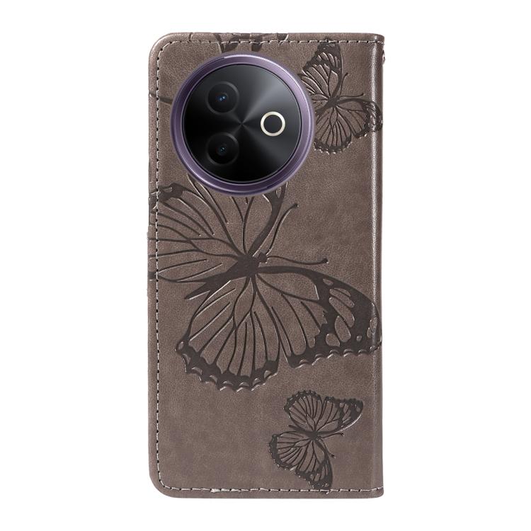 For vivo Y39 5G Global 3D Butterfly Embossed Pattern Flip Leather Phone Case