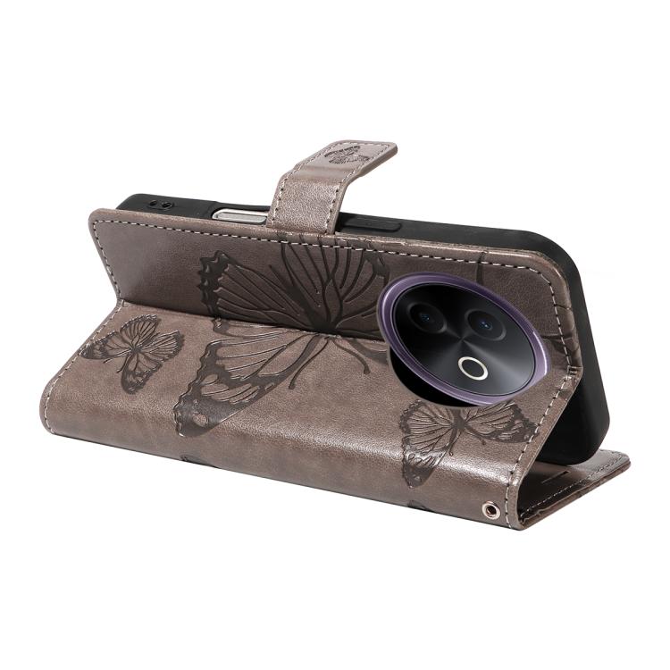 For vivo Y39 5G Global 3D Butterfly Embossed Pattern Flip Leather Phone Case