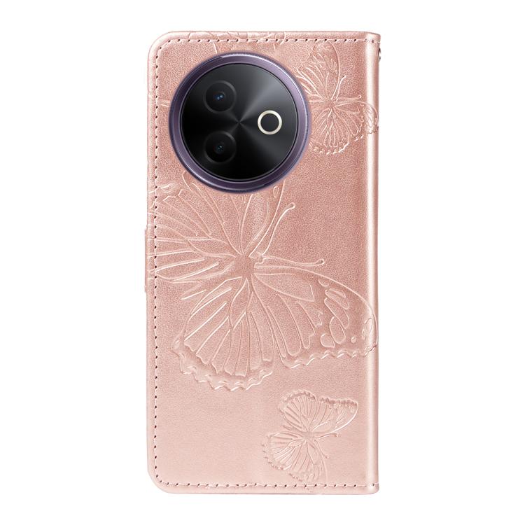 For vivo Y39 5G Global 3D Butterfly Embossed Pattern Flip Leather Phone Case