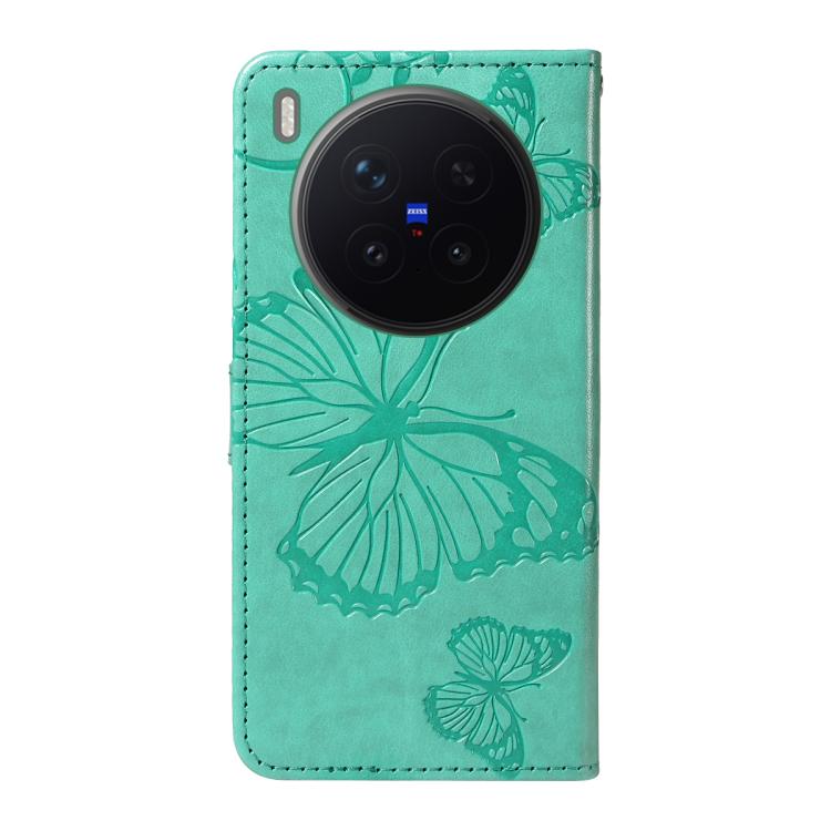 For vivo X300 Pro 3D Butterfly Embossed Pattern Flip Leather Phone Case