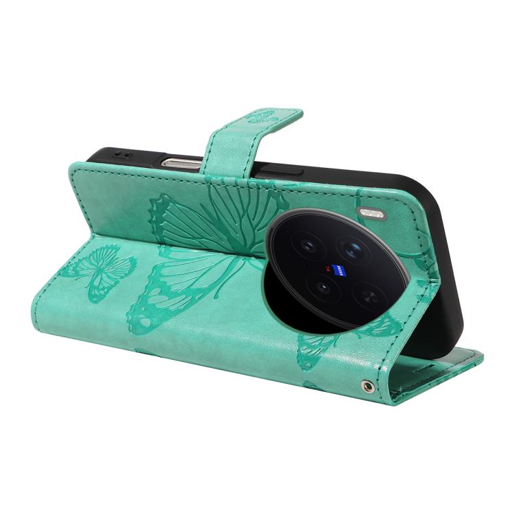For vivo X300 Pro 3D Butterfly Embossed Pattern Flip Leather Phone Case