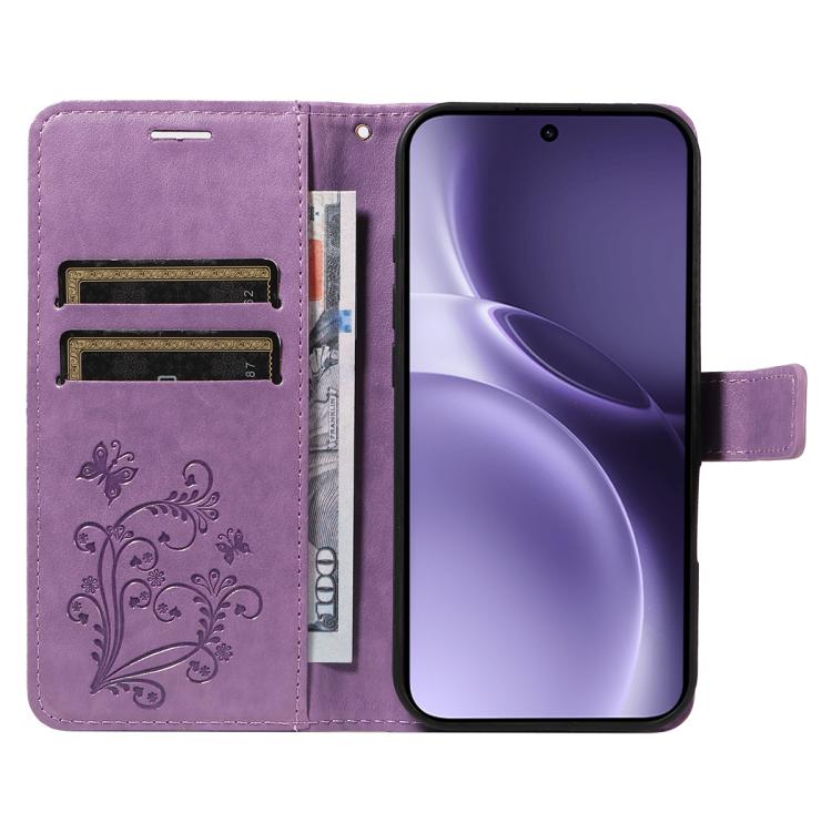 For vivo X300 Pro 3D Butterfly Embossed Pattern Flip Leather Phone Case