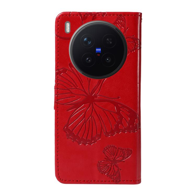 For vivo X300 Pro 3D Butterfly Embossed Pattern Flip Leather Phone Case