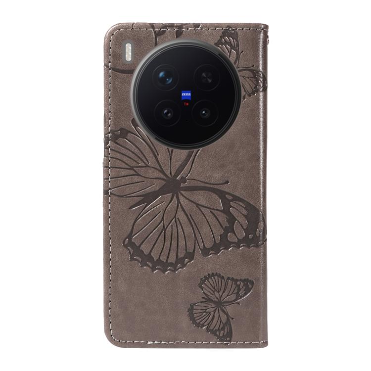 For vivo X300 Pro 3D Butterfly Embossed Pattern Flip Leather Phone Case