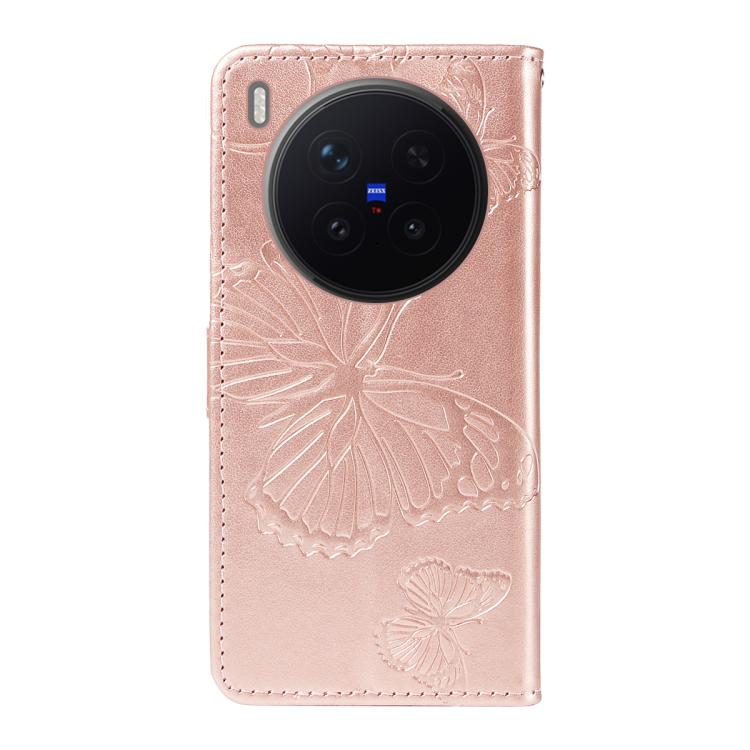 For vivo X300 Pro 3D Butterfly Embossed Pattern Flip Leather Phone Case