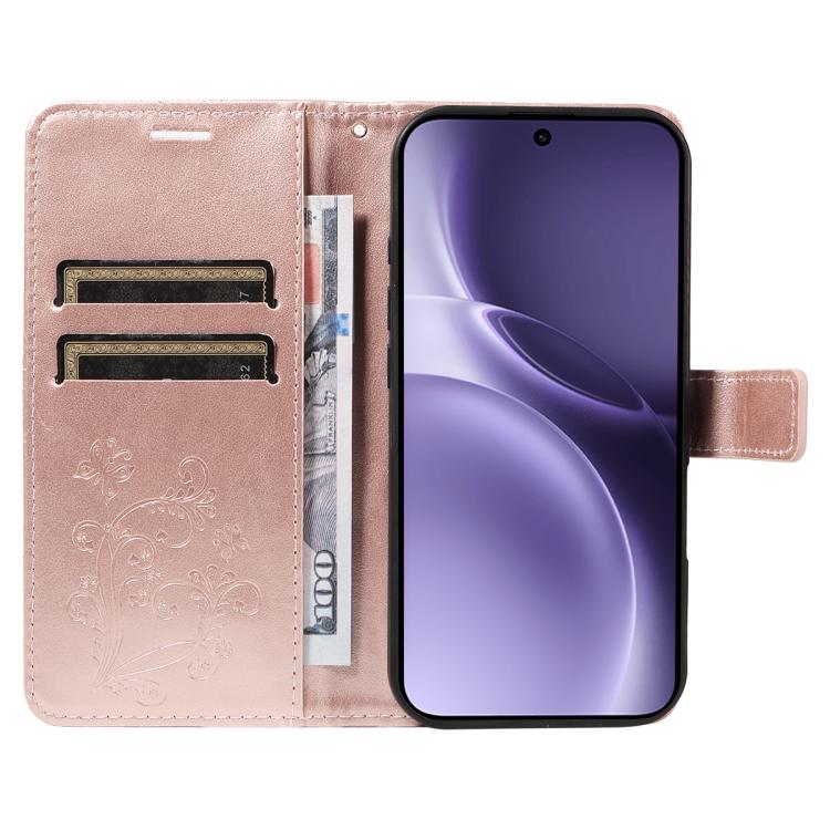 For vivo X300 Pro 3D Butterfly Embossed Pattern Flip Leather Phone Case