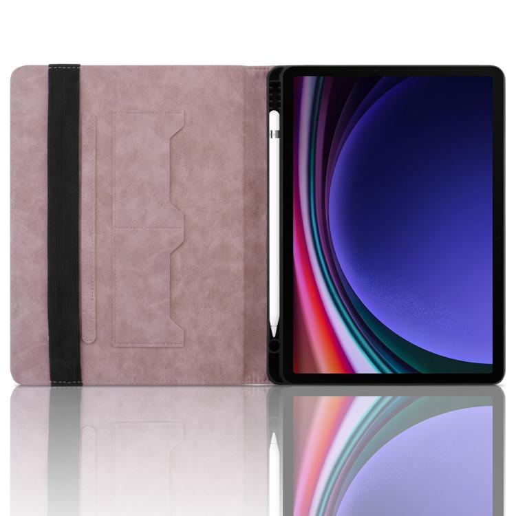 For Samsung Galaxy Tab S10+ / S9 FE+ Rhombus Embossing Leather Tablet Case
