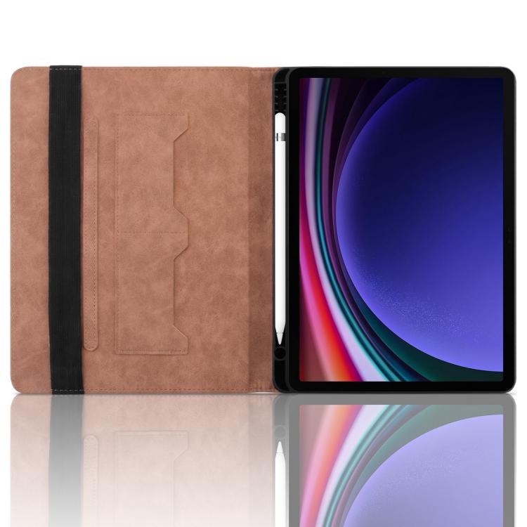 For Samsung Galaxy Tab S10+ / S9 FE+ Rhombus Embossing Leather Tablet Case