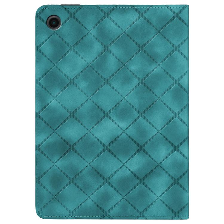 For Samsung Galaxy Tab A11 / A9 Rhombus Embossing Leather Tablet Case